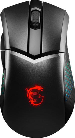 MSI CLUTCH GM51 LIGHTWEIGHT WIRELESS Gaming Mice, with Charging Dock, 26,000 DPI, 60M Omron Switches, 3 Zone RGB, 6 Programmable Buttons
