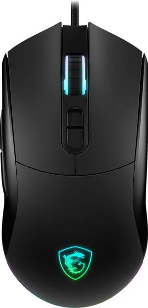 MSI Forge GM320 Gaming Mouse, 12800 DPI, 20M+ Clicks Micro Switch, Optical Sensor, Ergonomic Ambidextrous Hand Design, RGB Light MSI Forge GM320 Gaming Mouse, 12800 DPI, 20M+ Clicks Micro Switch, Optical Sensor, Ergonomic Ambidextrous Hand Design, RGB Light