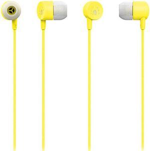 Fuji Labs Yellow AUFJ-SQNMS101YE 3.5mm Connector Sonique SQ101 Designer In-Ear Headphones