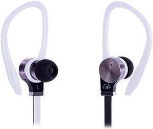 Fuji Labs White AUFJ-PSQWTS306WH 2nd Gen Sonique SQ306 Premium Pure Titanium In-Ear Headphones with In-line Mic