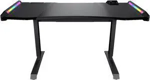 COUGAR MARS PRO Gaming Desk with Dazzling RGB Lighting Effects, Control BOX and HDMI Monitor Extension