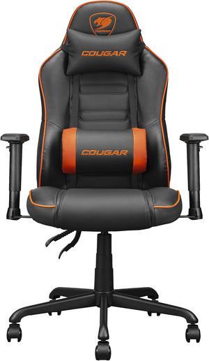 COUGAR Fusion S, Medium Size Gaming Chair with Built-in 3D Curved Lumbar Support, PVC Faux Leather