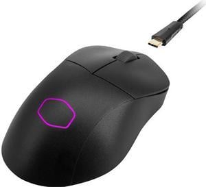 Cooler Master MM731 Black Gaming Mouse with adjustable 19,000 DPI, 2.4GHz and Bluetooth Wireless, PTFE Feet, RGB lighting and MasterPlus+ Software