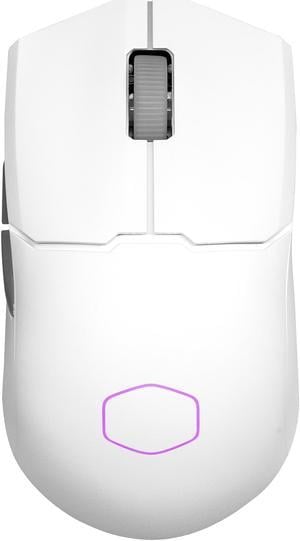 COOLER MASTER MM712 Matte White Matte White 6 Buttons 1 x Wheel USB Wired/2.4GHz/BT 5.1 Pixart Optical Sensor Gaming Mice