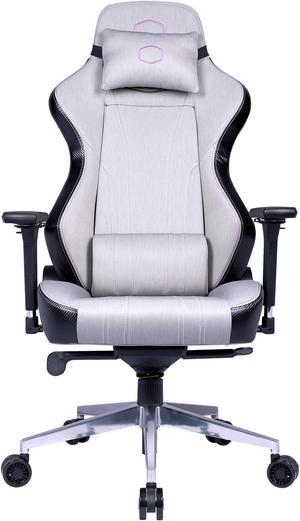 Cooler Master Caliber X1C Gaming Chair Gray Ergonomic 360° Swivel, 180 Reclining , Ergonomic Lumbar Support, High Density Foam Cushions, Synthetic  PU Leather For PC Game, Office (CMI-GCX1C-GY)