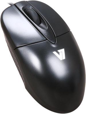 V7 M30P10-7N Black 3 Buttons 1 x Wheel USB Wired Optical Mouse - OEM