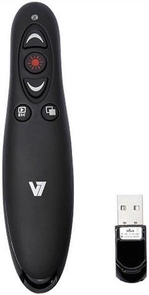 V7 WP100024G19NB Wireless Presenter with Laser Pointer and microSD Card Reader