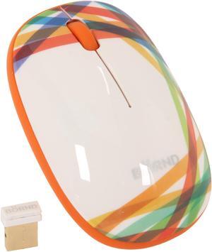 BORND E220 3 Buttons 1 x Wheel USB 2.0 RF Wireless Optical Mouse - Wide-Rainbow