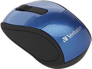 Verbatim 97471 Blue 3 Buttons 1 x Wheel USB RF Wireless Optical Mouse