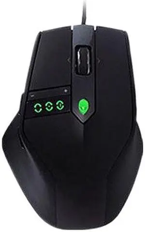 DELL Alienware Tactx Mouse 331-9667 Black 9 Buttons 1 x Wheel USB Wired Laser Mouse