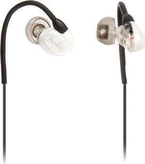 Fender White CXA1 In Ear Headphone - Mic/3-button - White