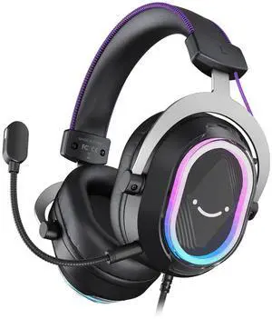 FIFINE H13 USB Gaming Headset - with Mic - 7.1 Surround Sound - Vibrant RGB Lighting - Ergonomic Ear Pads - Control Box, Streaming FIFINE H13 USB Gaming Headset - with Mic - 7.1 Surround Sound - Vibrant RGB Lighting - Ergonomic Ear Pads - Control Box, Streaming