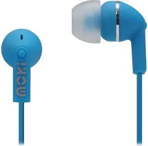 Moki Blue ACC HPDOTB 3.5mm Connector Dots Noise Isolation Earbuds