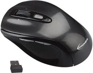 Innovera IVR61025 Black 5 Buttons 1 x Wheel Micro USB RF Wireless Optical Mouse