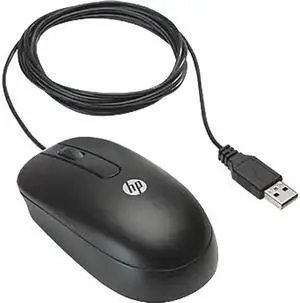 HP QY777AT Black 3 Buttons 1 x Wheel USB Wired Optical Mouse