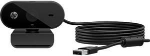 HP 320 FHD Webcam, Plug and Display, Ambient Light auto-Adjust Full HD 1080P, 66º Wide-Angle Webcam, 360º Swivel and Tripod Support, Chromebook Certified (53X26AA)