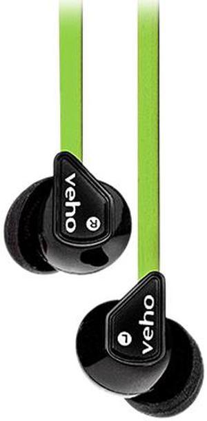 Veho Green CEVEP-003-Z1-GN 3.5mm Connector Z-1 Stereo Noise Isolating Earbuds