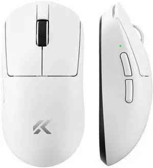 MCHOSE A7V2 Ultra Tri-Mode Lightweight Gaming Mouse, Dual 8K Wired/Wireless, PAW3950TI, 500mAh - White MCHOSE A7V2 Ultra Tri-Mode Lightweight Gaming Mouse, Dual 8K Wired/Wireless, PAW3950TI, 500mAh - White
