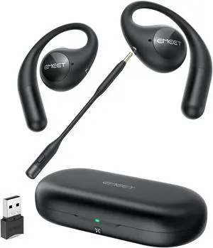 eMeet AirFlow Open-Ear Headphone - Black   EMO1BB-LD