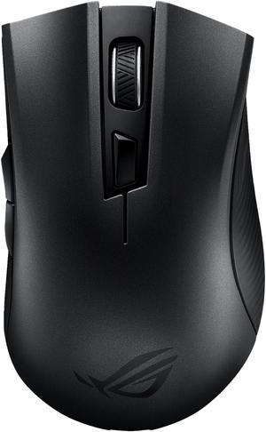ASUS ROG Strix Carry Portable Wireless + Bluetooth Ergonomic Optical Gaming Mouse with PixArt 3330 Optical Sensor (7200 dpi / 30g Acceleration / 150 IPS), Swappable Omron Switches
