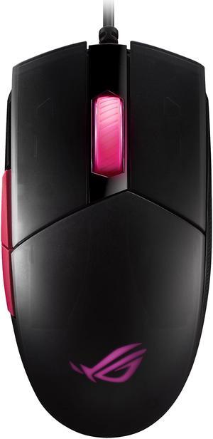 ASUS ROG Strix Impact II Electro Punk 90MP01U0-BMUA00 Black, Pink 5 Buttons 1 x Wheel USB Wired Optical Gaming Mouse