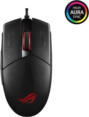 ASUS Optical Gaming Mouse Strix Impact II | 6200 DPI Sensor, 220 IPS | Ambidextrous & Ergonomic Wired Mouse | Aura Sync RGB | Configurated/Replaceable Mice Switches