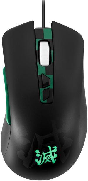 ASUS TUF Gaming Wired Ergonomic Gaming Mouse, 7,000 DPI Optical Sensor, 7 Programmable Tactile Buttons, Aura Sync RGB Lighting, Lightweight Build, Durable Switches, On-Board Memory, Demon Slayer, TANJ