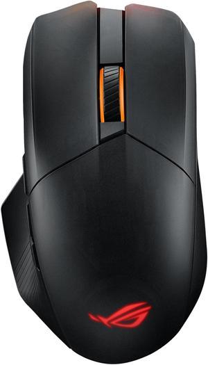 Asus ROG Chakram X Origin Gaming Mouse, Tri-mode connectivity (2.4GHz RF, Bluetooth, Wired), 36000 DPI sensor, 11 programmable buttons, Detachable joystick, Paracord cable, Black