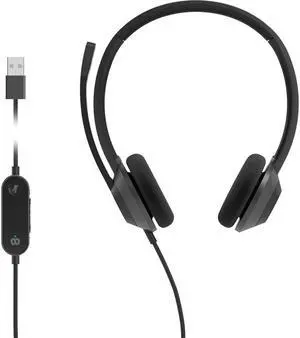 Cisco Headset 322 Wired Dual On-Ear - USB-A - Carbon Black HS-W-322-C-USB