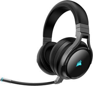 Corsair Virtuoso RGB Wireless Gaming Headset  HighFidelity 71 Surround Sound wBroadcast Quality Microphone  Memory Foam Earcups  20 Hour Battery Life  Works with PC PS4  Carbon Premium