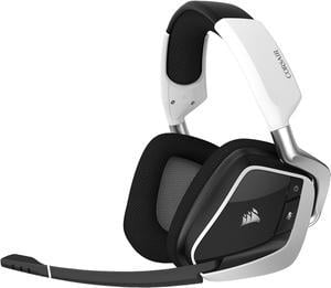 Corsair VOID RGB Elite Wireless Premium Gaming Headset with 7.1 Surround Sound - Discord Certified - Works with PC, PS5 and PS4 - White (CA-9011202-NA)