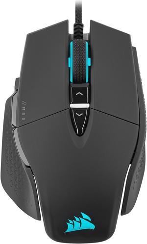 Corsair M65 RGB Ultra Tunable FPS Gaming Mouse Marksman 26000 DPI Optical Sensor Optical Switches AXON HyperProcessing Technology Sensor Fusion Control Tunable Weight System  Black
