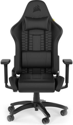 Corsair TC100 RELAXED Gaming Chair - Leatherette - Memory Foam, Steel, Nylon - Black  CF-9010050-WW