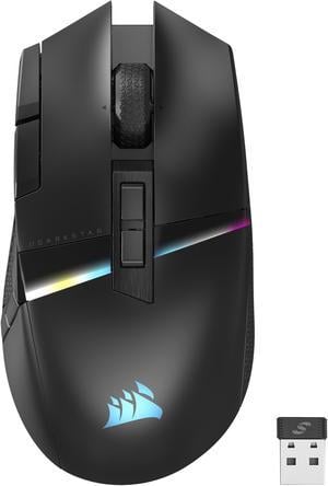 Corsair DARKSTAR RGB Wireless Gaming Mouse for MMO MOBA  26000 DPI  15 Programmable Buttons  Up to 80hrs Battery  iCUE Compatible  Black