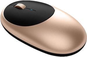 Satechi Aluminum M1 Bluetooth Wireless Mouse with Rechargeable Type-C Port - Compatible with 2022 MacBook Pro/Air M2, Mac Mini, iMac Pro/iMac, 2022 iPad Air M1, 2021 iPad Pro and More (Gold)