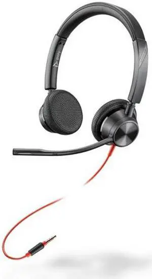 Poly Blackwire 3225 Stereo USB-A Headset - TAA-US - Black 8M3Y5A6#ABA Poly Blackwire 3225 Stereo USB-A Headset - TAA-US - Black 8M3Y5A6#ABA