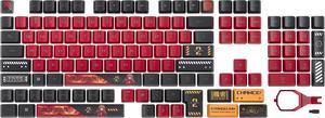 ASUS ROG ABS Keycap Set for ROG RX Optical Mechanical Switches, 127 Keys, EVA-02 Designs, Compatible with ROG RX Optical Switches