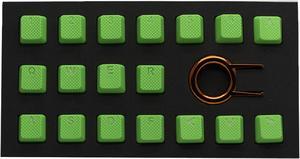Tai-Hao KDTHUS018C03GN102 Neon Green Rubber Keycap Set (18)