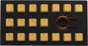 Tai-Hao KDTHUS018C03OR102 Neon Orange Rubber Keycap Set (18)