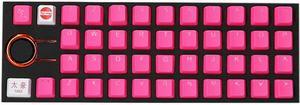 Tai-Hao KDTHUS042C03PK101 Rubber Keycap Set - Pink - 42 pcs