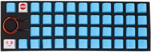 Tai-Hao KDTHUS042C03BU103 Rubber Keycap Set - Blue - 42 pcs