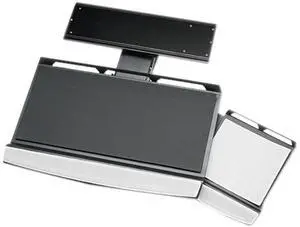 Fellowes 8031301 Office Suites Adjustable Keyboard Manager, 21-1/4 x 10, Black/Silver