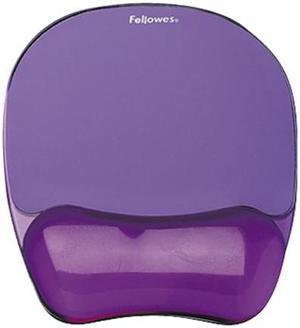 Fellowes 91441 Gel Crystals Mousepad/Wrist Rest - Purple