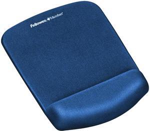 Fellowes 9287301 PlushTouch Mouse Pad Wrist Rest with Microban - Blue