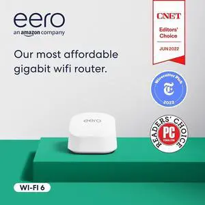 eero 6+ AX3000 Dual-Band Mesh Wi-Fi 6 Router (1-pack)