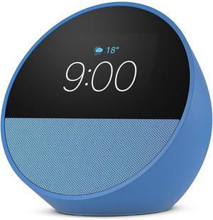 Amazon ECHOSPOTBLUE Echo Spot 2024 Smart Alarm with Alexa - Ocean Blue