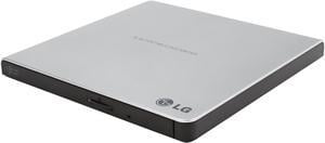 LG External CD / DVD Rewriter With M-Disc Mac & Surface Support (Silver) - Model GP65NS60