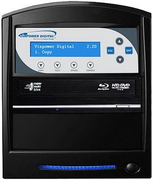 VINPOWER Black 1 to 1 64M Buffer Memory SharkBlu BDXL / Blu-Ray / DVD / CD Disc Duplicator + USB 3.0 + 500GB HDD Model SharkBlu-S1T-XL-BK VINPOWER Black 1 to 1 64M Buffer Memory SharkBlu BDXL / Blu-Ray / DVD / CD Disc Duplicator + USB 3.0 + 500GB HDD Model SharkBlu-S1T-XL-BK