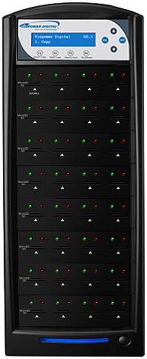 VINPOWER 1 to 31 128M Buffer Memory SDShark SD & MicroSD Duplicator Model SDShark-31T-BK
