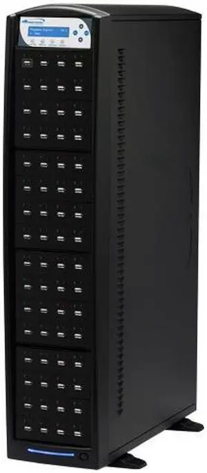 VINPOWER Black 1 to 63 128M Buffer Memory USBShark USB Flash Copy Tower Duplicator Model USBSHARK-63T-BK